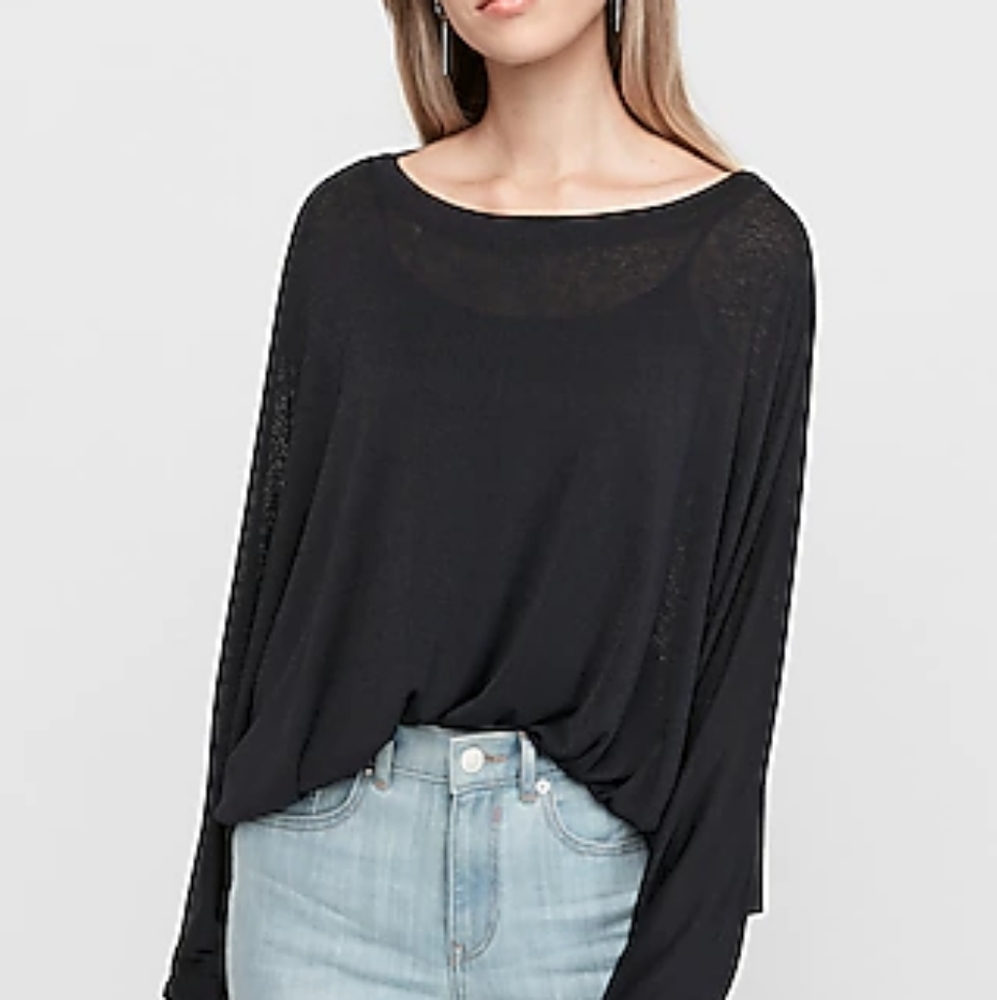 Express Soft Knit Dolman Sleeve Top